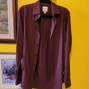 RW&CO. Men's Dress Shirt in Deep Burgundy